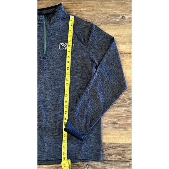 Colorado‎ State University Colosseum Mens Black Marbled LS Shirt 1/4 Zip… - Picture 4 of 9